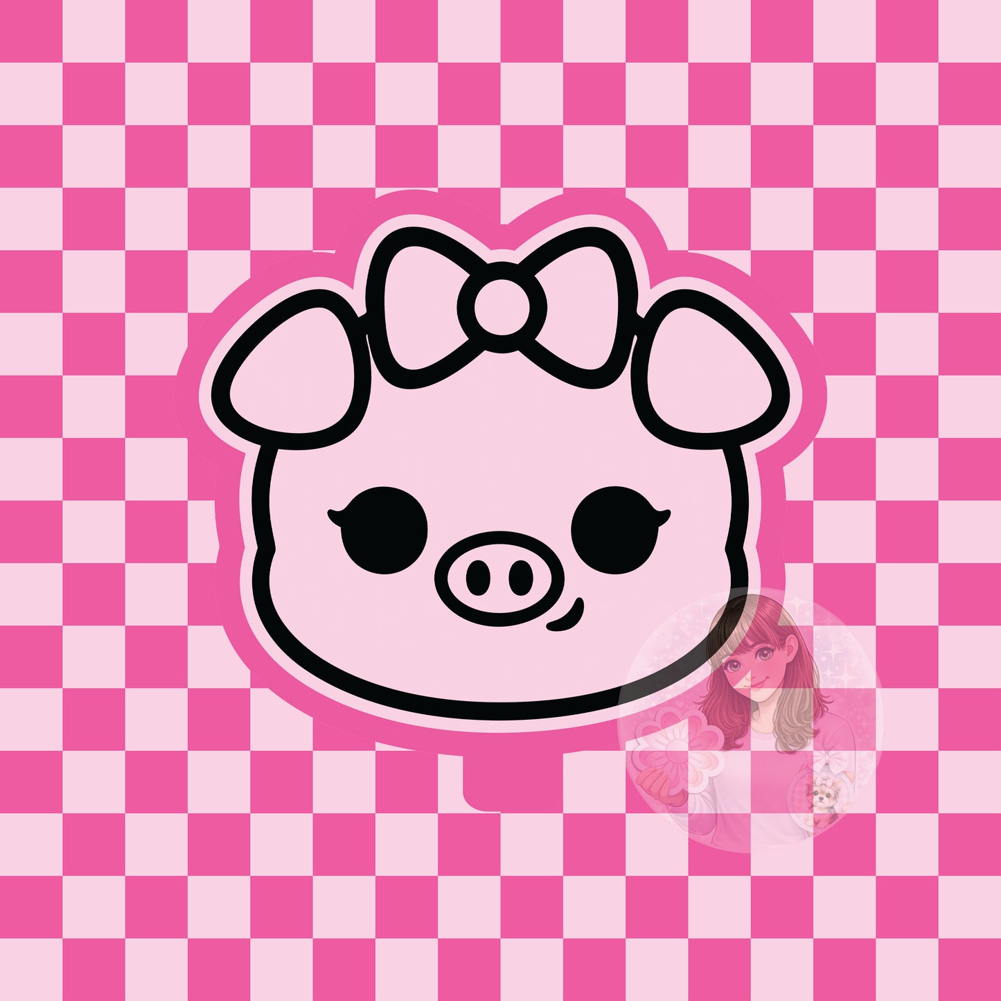 Pig head silicone freshie mold