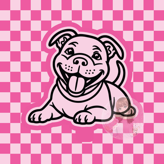 Happy pitbull silicone freshie mold
