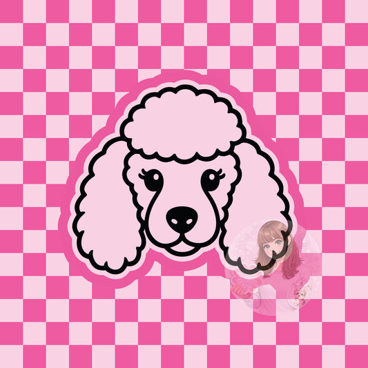 Poodle dog head silicone freshie mold