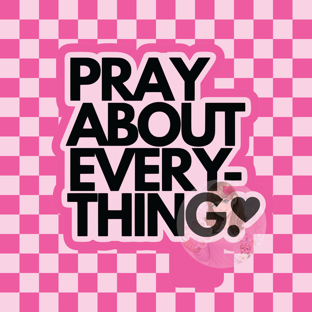 Pray about everything silicone freshie mold