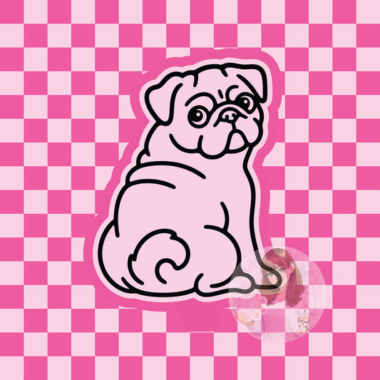 Pug silicone freshie mold