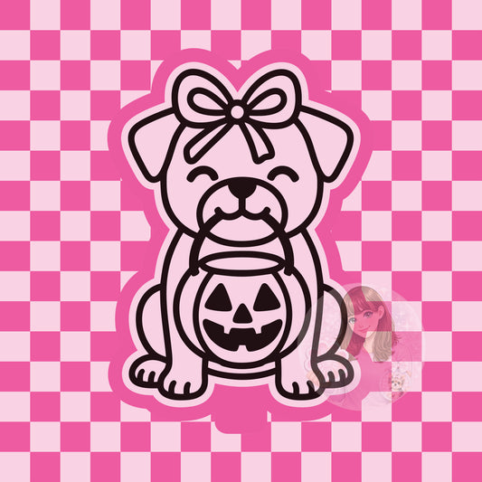 Halloween pug silicone freshie mold