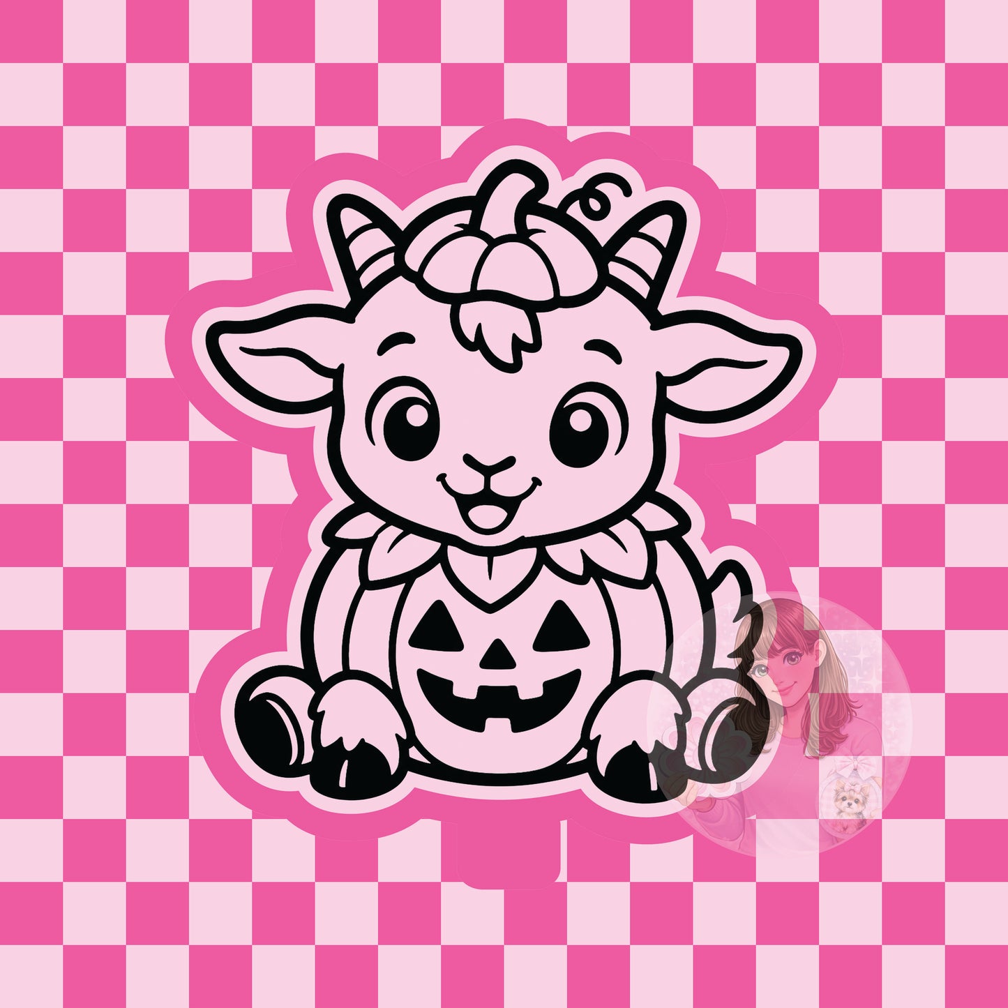 Pumpkin goat silicone freshie mold