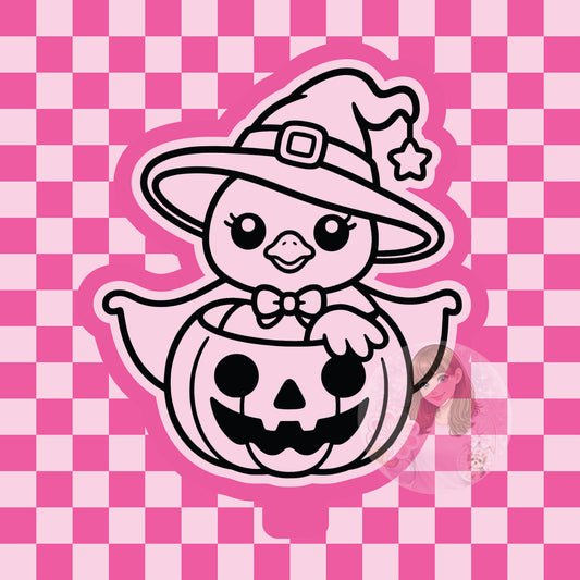 Pumpkin goose witch silicone freshie mold