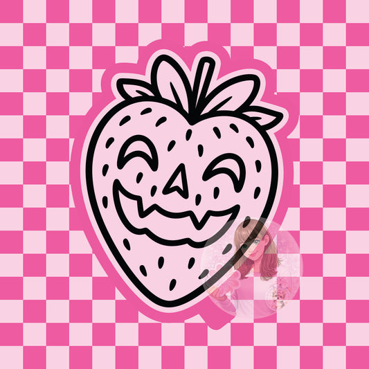 Strawberry jack pumpkin face silicone freshie mold