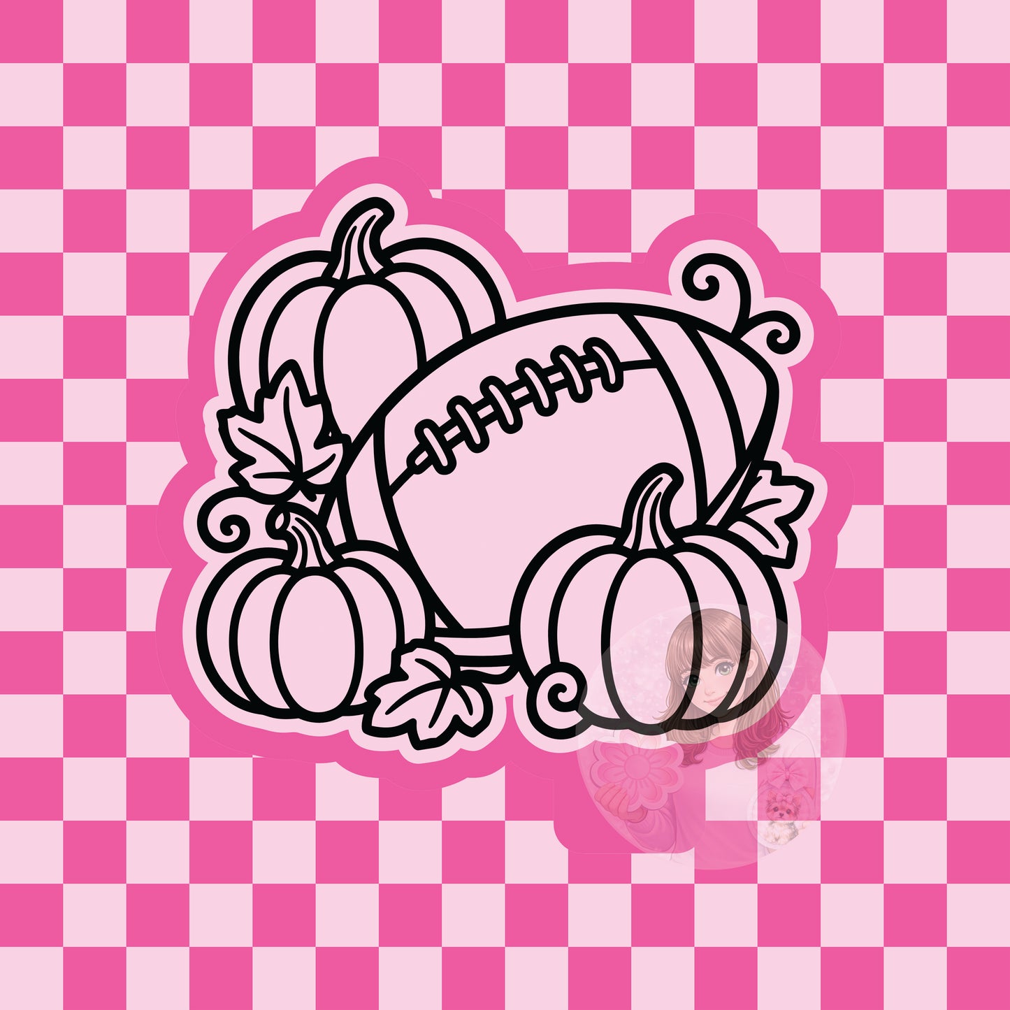 Football and pumpkins silicone freshie mold