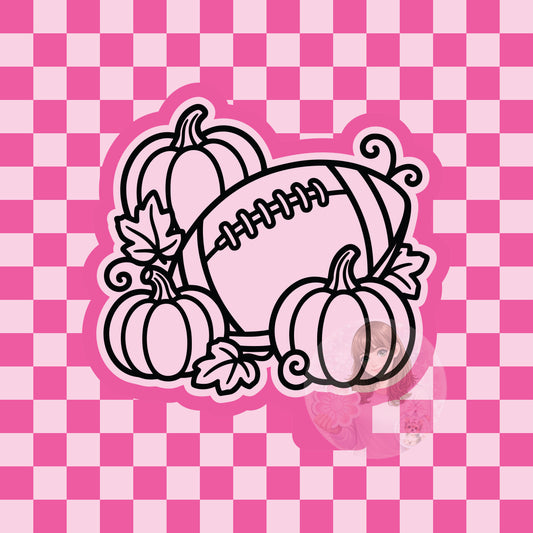 Football and pumpkins silicone freshie mold