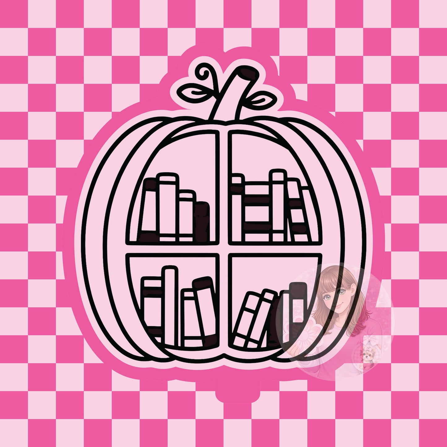 Pumpkin bookshelf silcione freshie mold