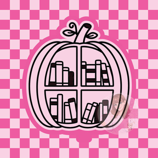 Pumpkin bookshelf silcione freshie mold