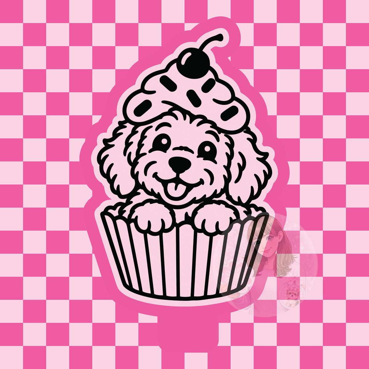 Puppy cupcake silicone mold