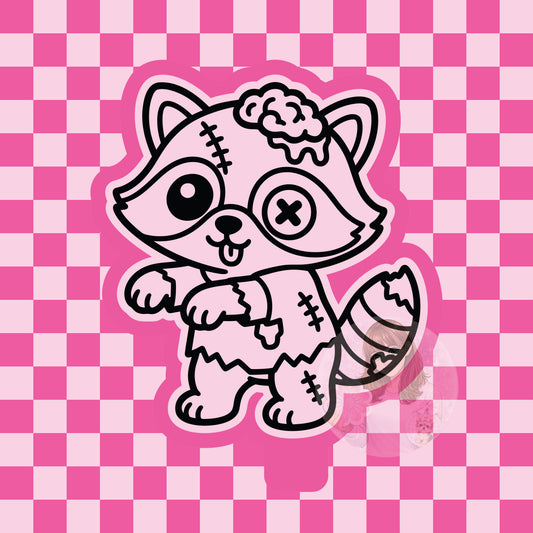 Raccoon zombie silicone freshie mold