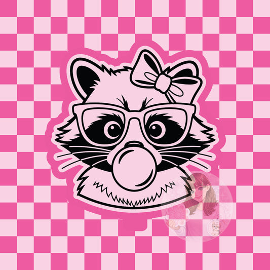 Raccoon bubblegum silicone freshie mold