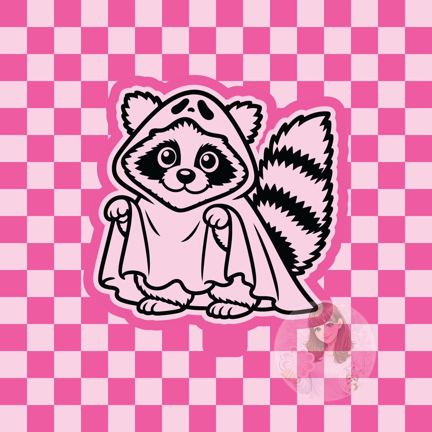 Raccoon ghost silicone freshie mold