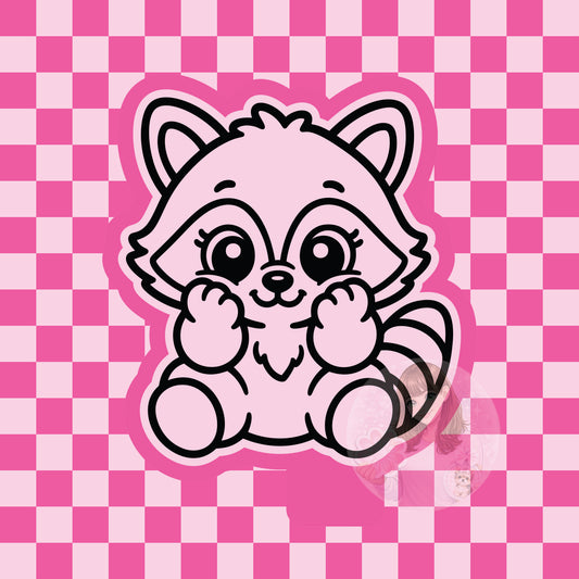 Cutesy raccoon silicone freshie mold