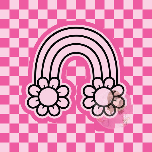 Daisy rainbow silicone freshie mold