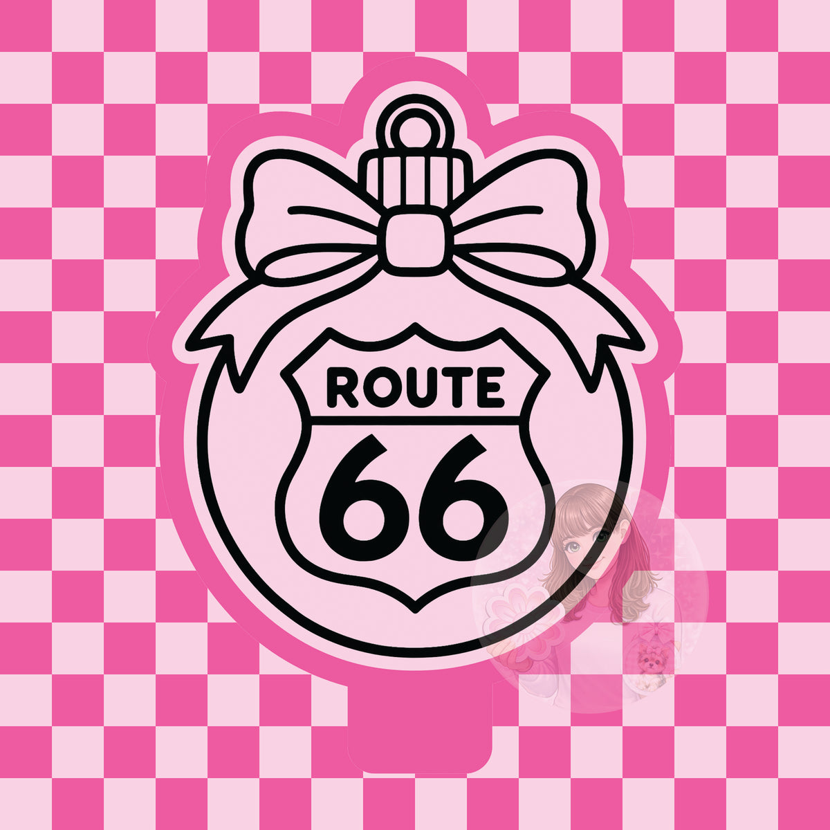 Route 66 ornament silicone mold