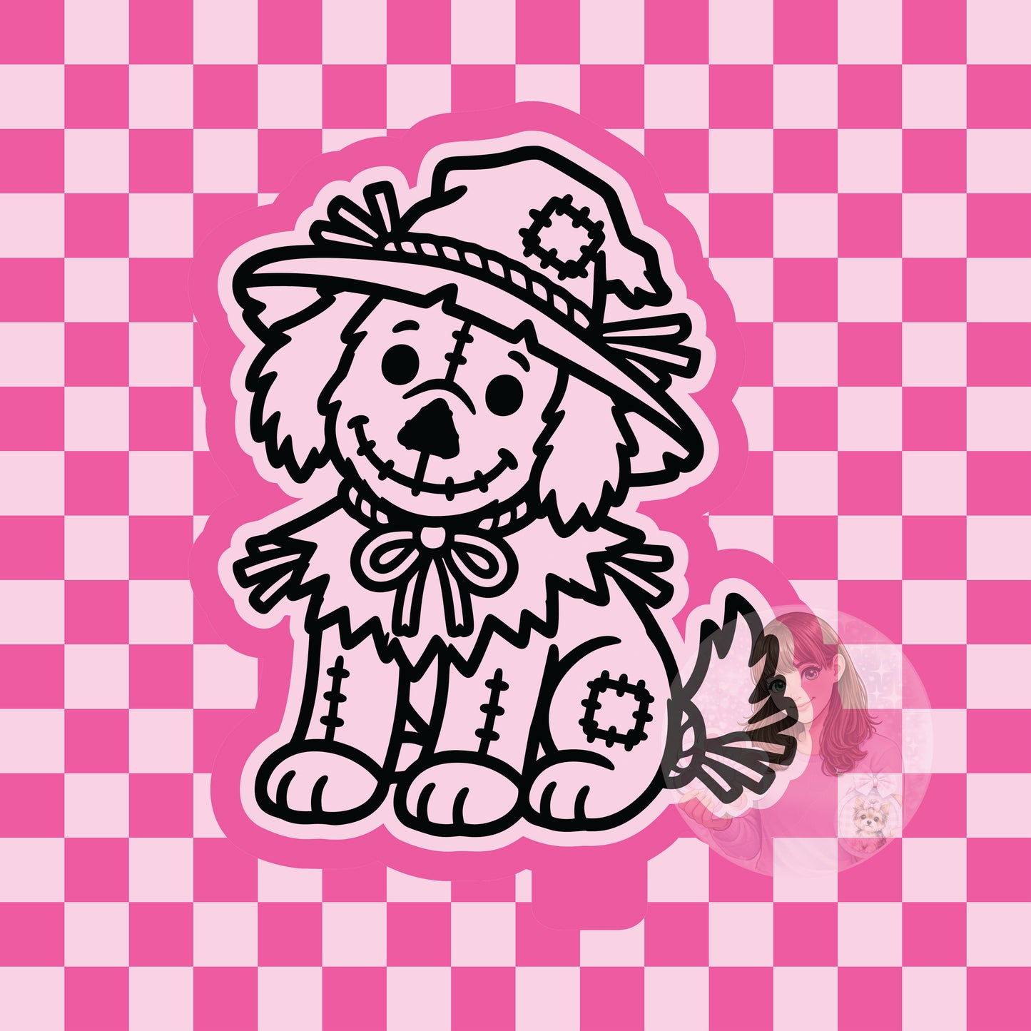 Scarecrow dog silicone freshie mold