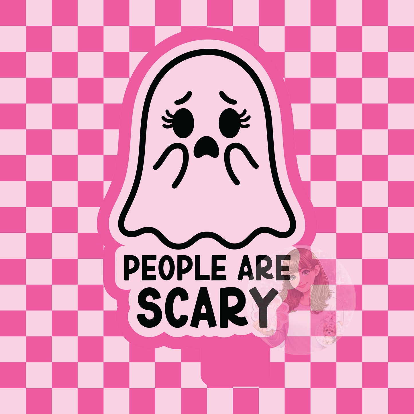People are scary ghost silicone freshie mold