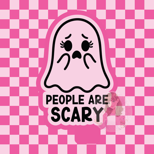 People are scary ghost silicone freshie mold