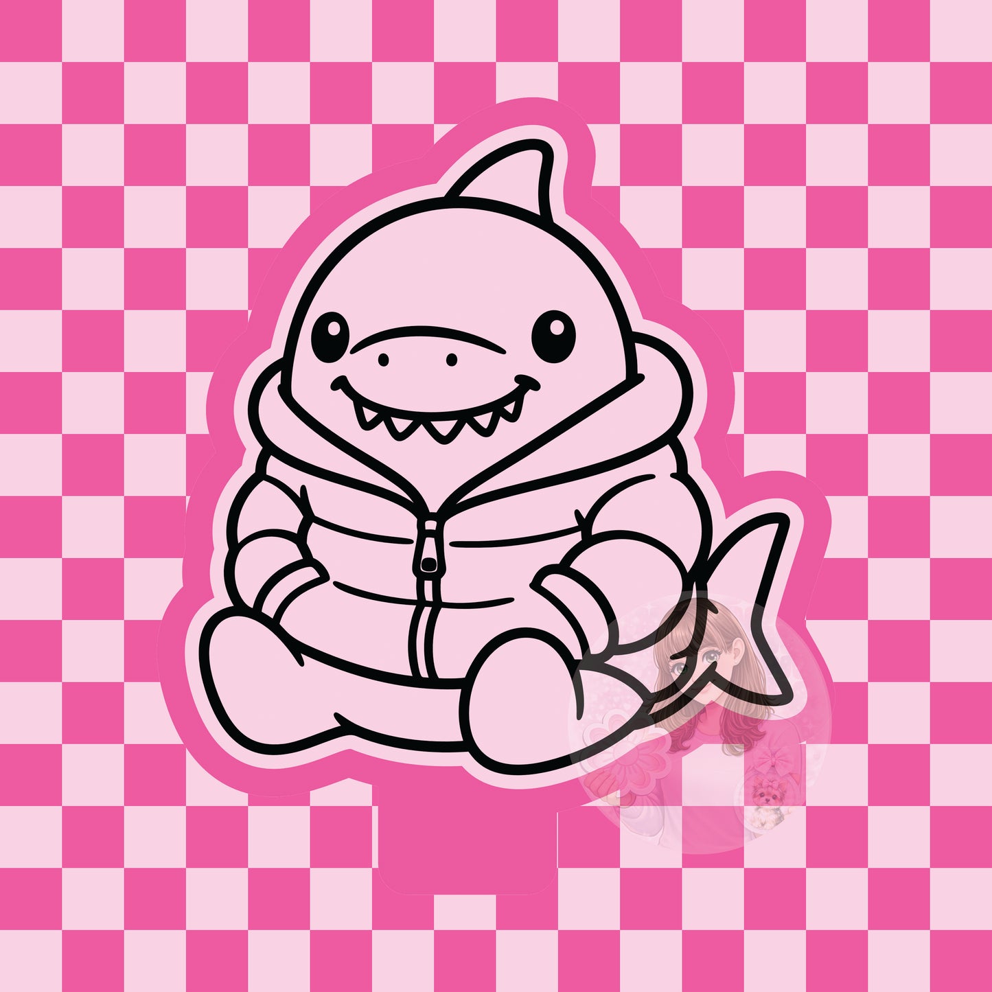 Puffer jacket shark silicone freshie mold