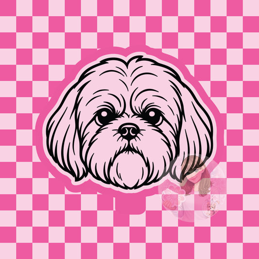 Shih Tzu dog head silicone freshie mold