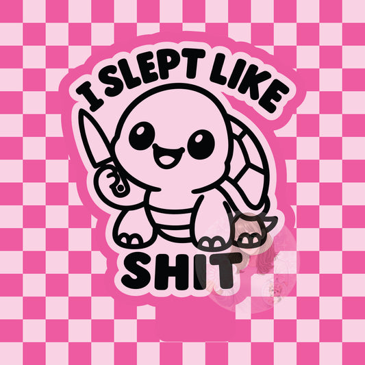I slept like shit turtle silicone freshie mold