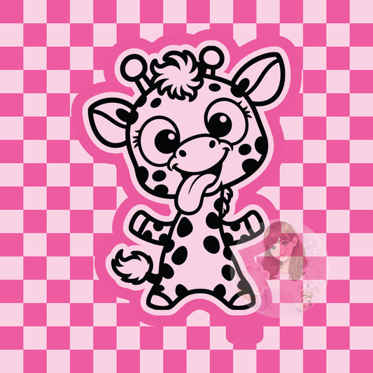 Silly giraffe silicone freshie mold
