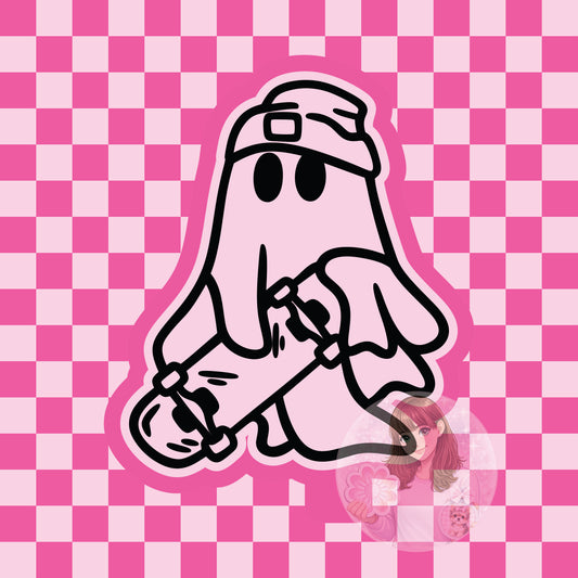 Skateboard ghost silicone freshie mold