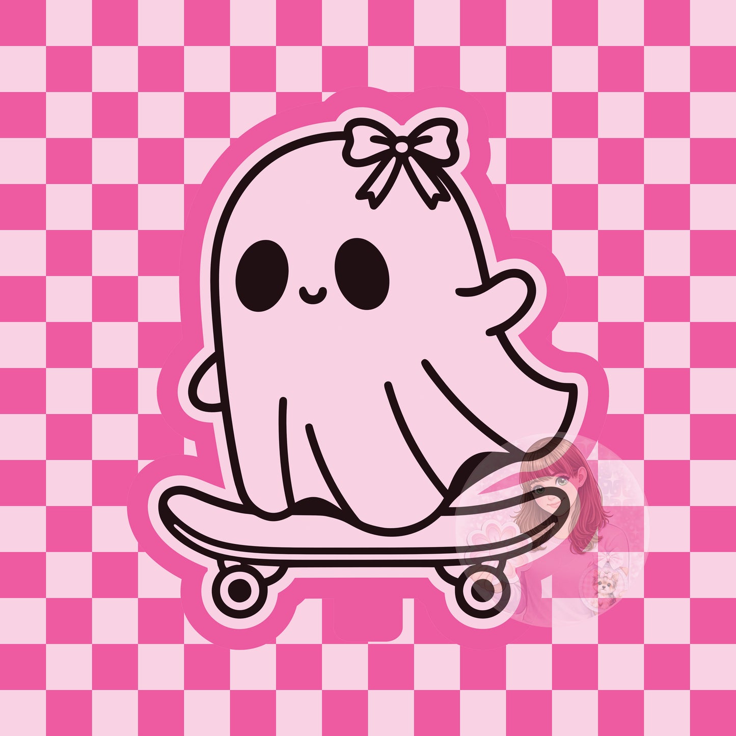 Ghost skateboarding silicone freshie mold