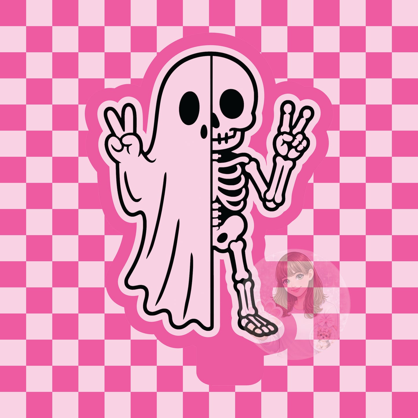 Skelly ghost silicone freshie mold
