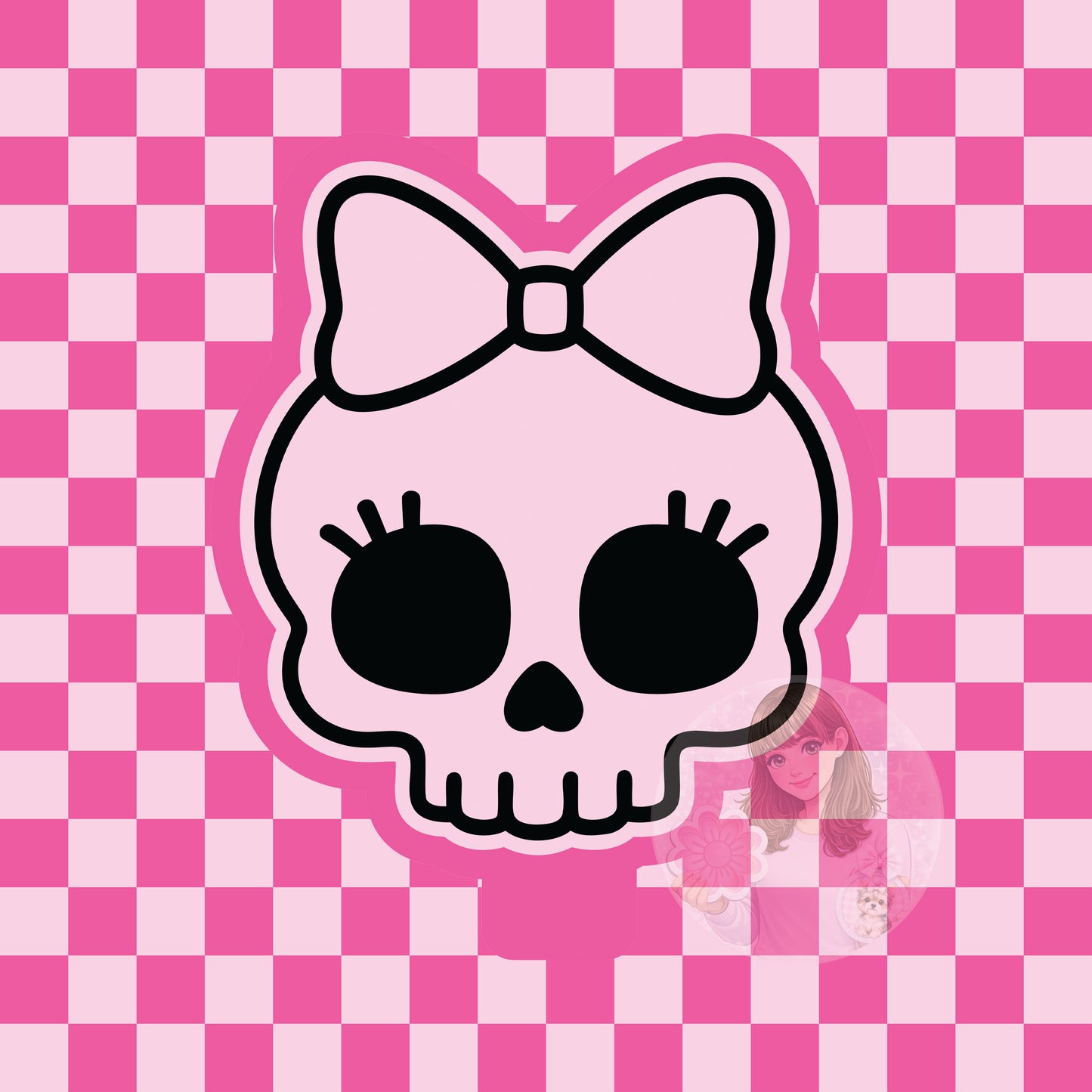 Girly skull silicone freshie mold
