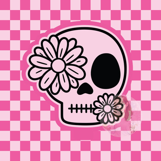 Flower skull silicone freshie mold