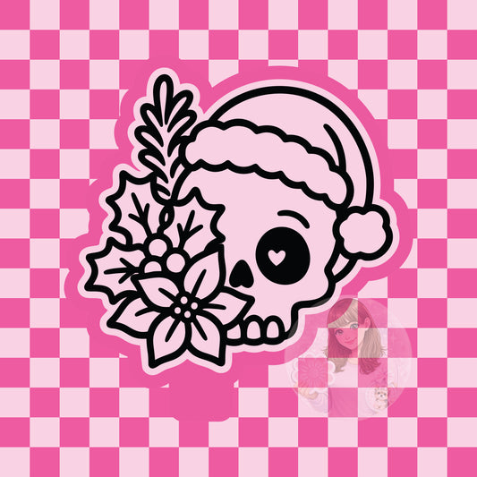 Christmas skull silicone freshie mold