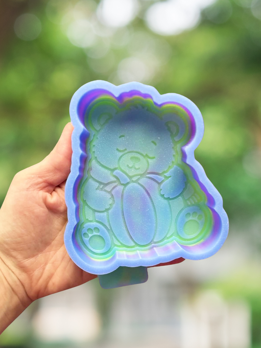 Sleepy pumpkin bear mold - READY TO SHIP