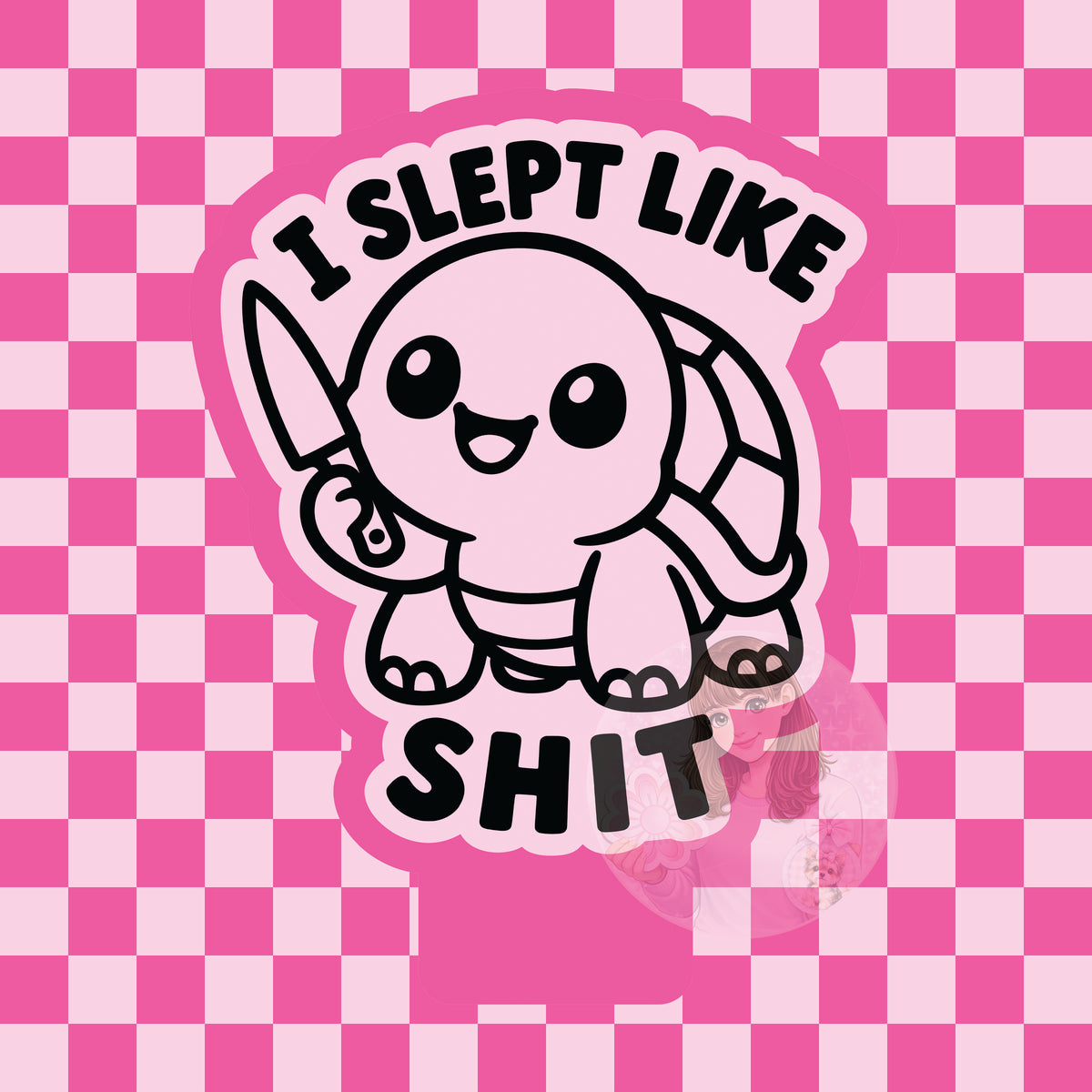 I slept like shit turtle silicone freshie mold