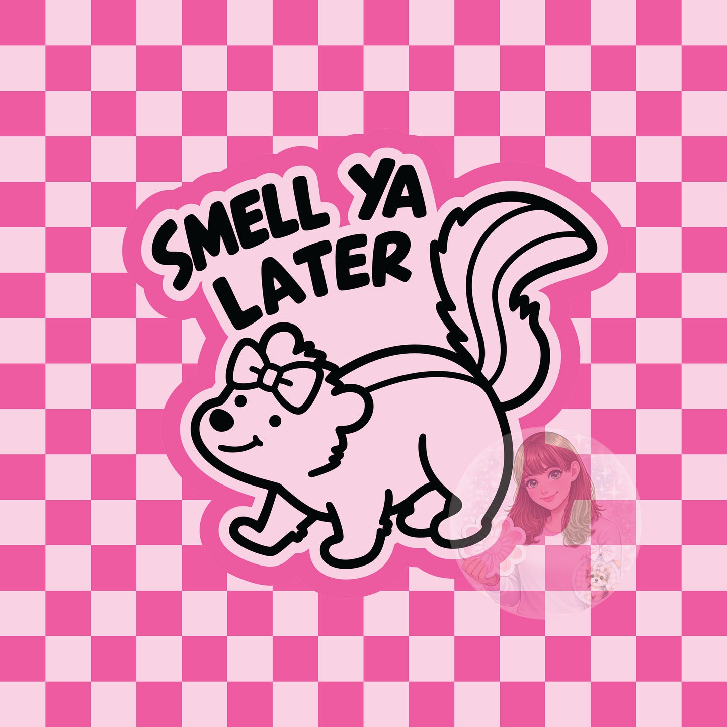 Smell ya later skunk silicone freshie mold