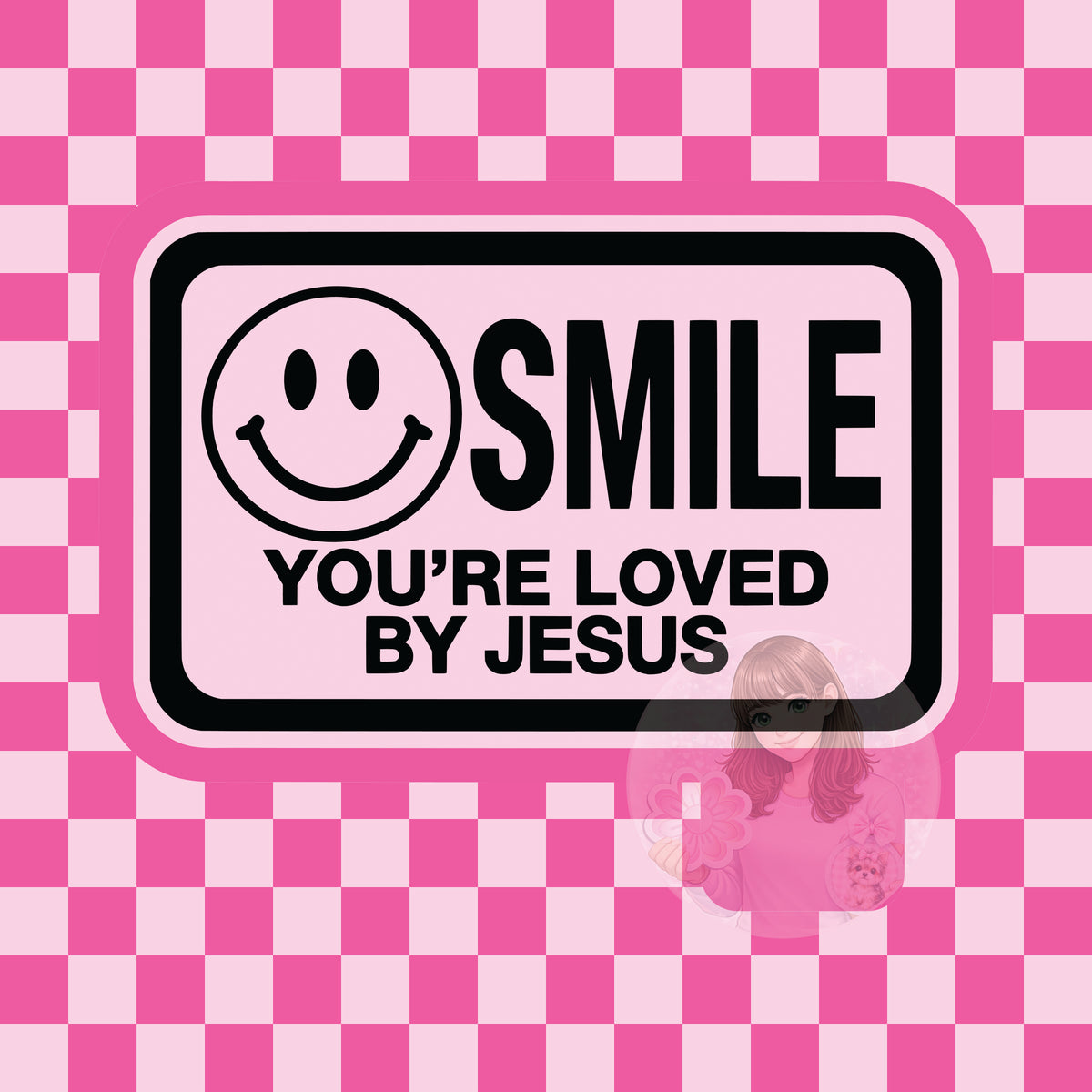 Smile you're loved by Jesus silicone mold