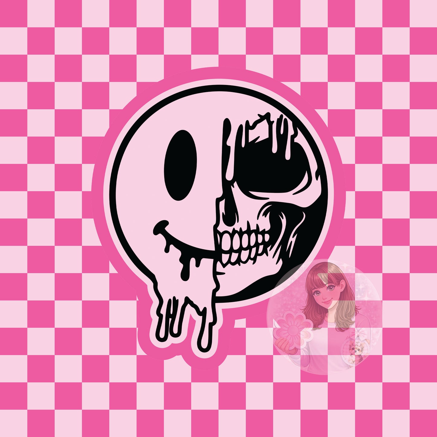 Skull smile silicone freshie mold