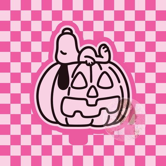 Snoop on pumpkin silicone freshie mold