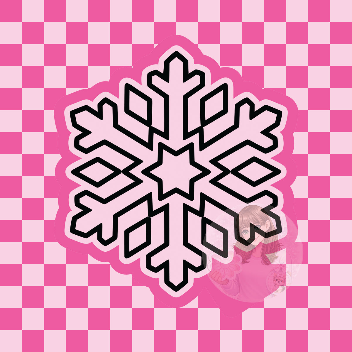 Snowflake silicone freshie mold