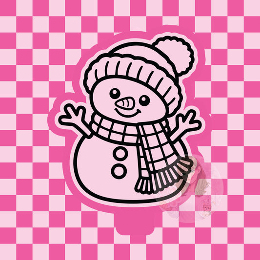Sweet snowman silicone freshie mold