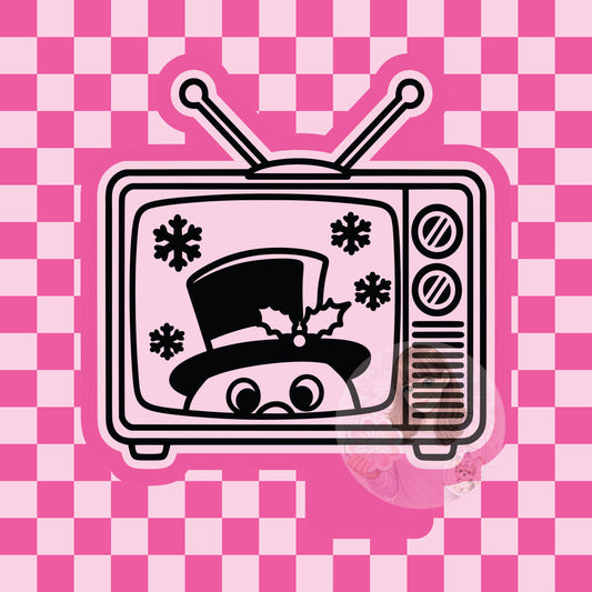 Snowman TV silicone freshie mold