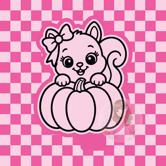Squirrel pumpkin silicone freshie mold