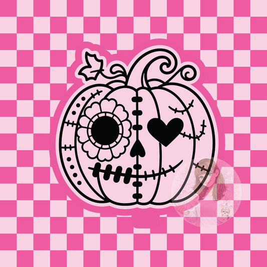 Sugar skull pumpkin silicone freshie mold