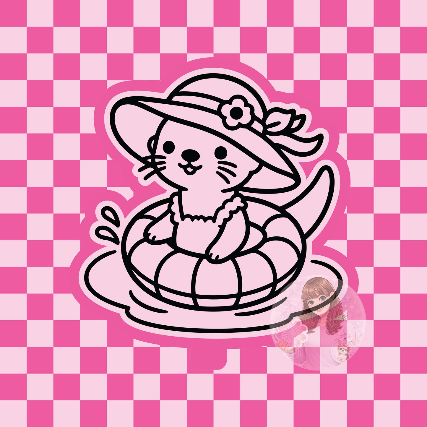 Summer otter silicone freshie mold