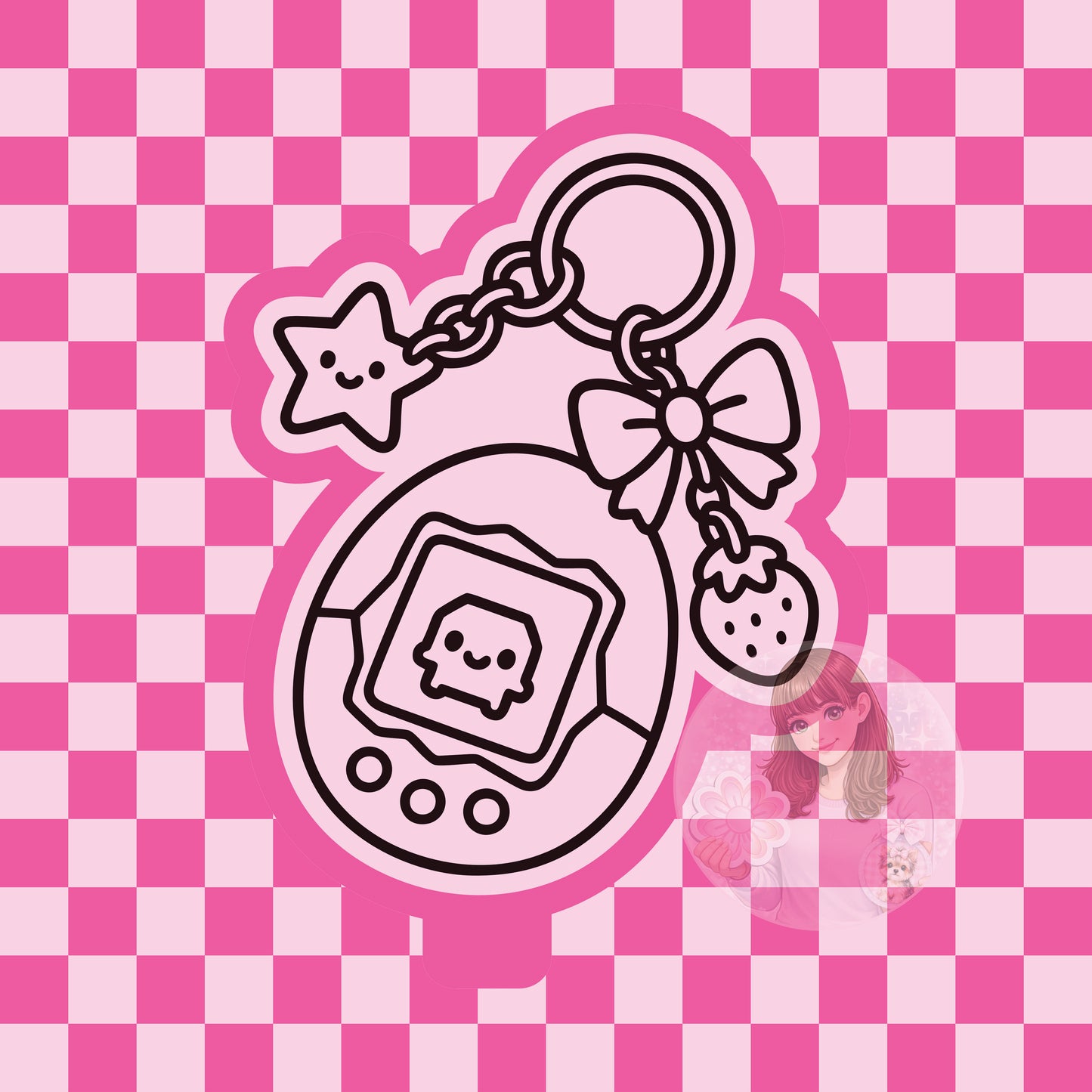 Tamagotchi silicone freshie mold