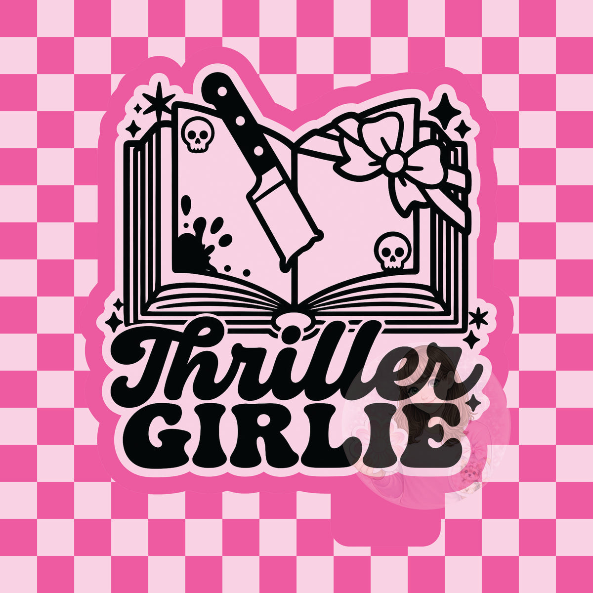 Thriller girlie book silicone mold