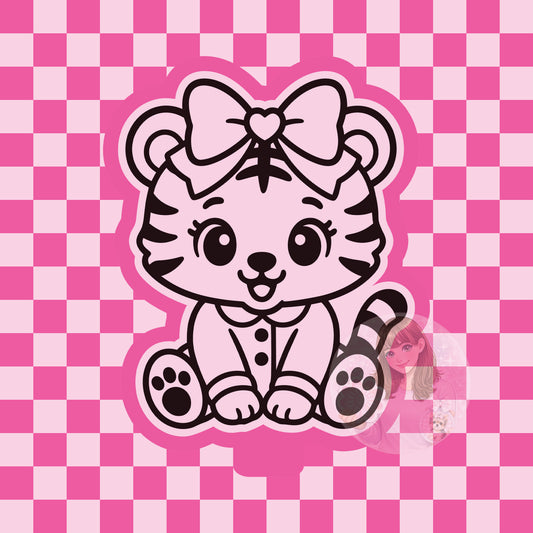 Tiger in pajamas silicone freshie mold