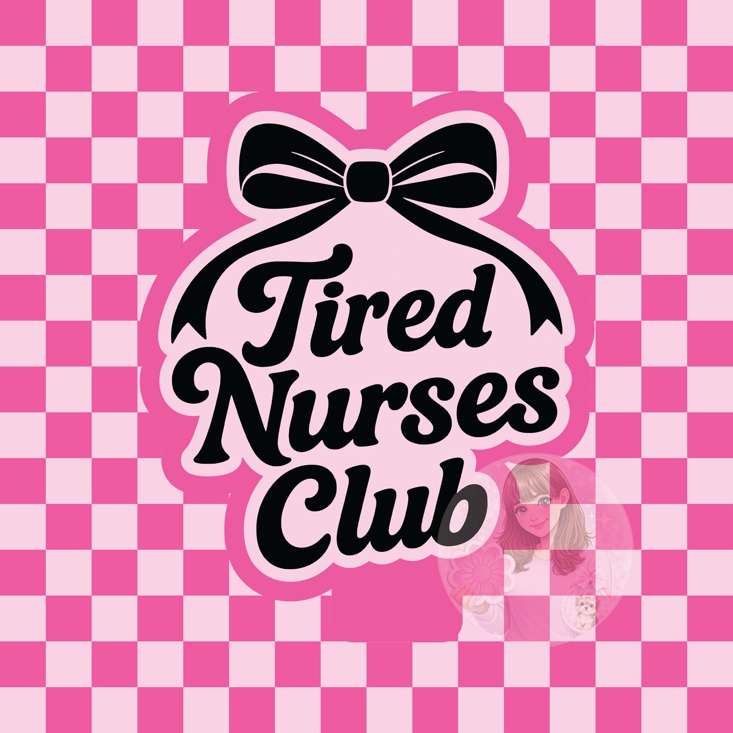 Tired nurses club silicone freshie mold