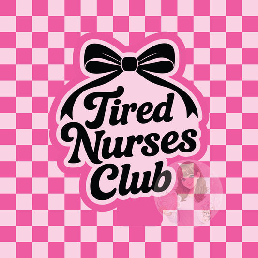 Tired nurses club silicone freshie mold